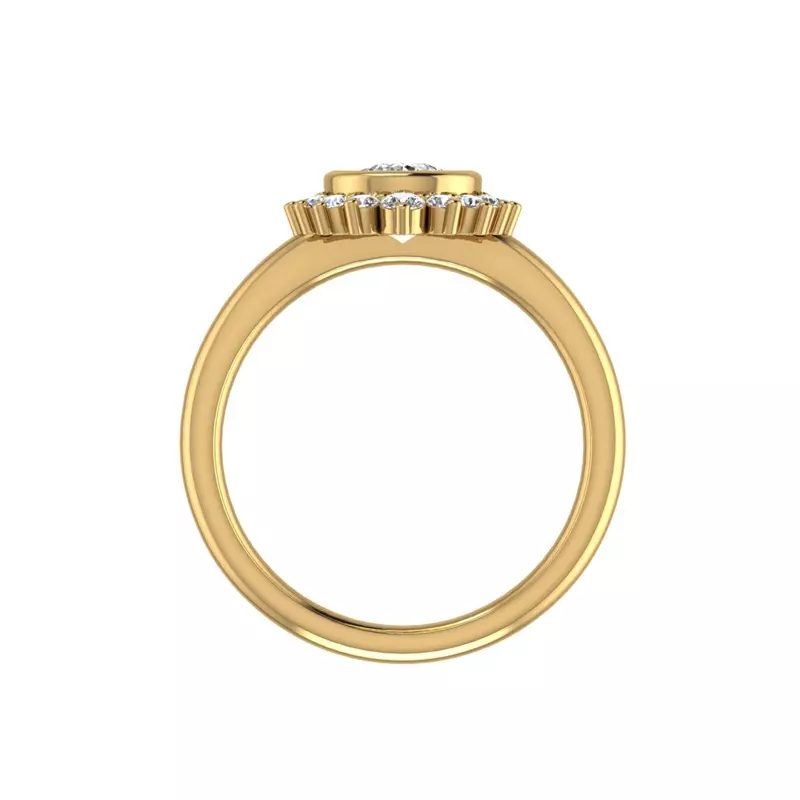 14K Yellow Gold Cora Pear Engagement Ring