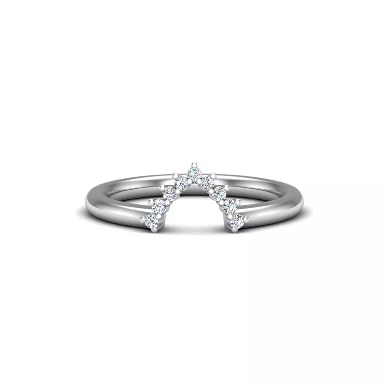 14K White Gold Cora Diamond Band
