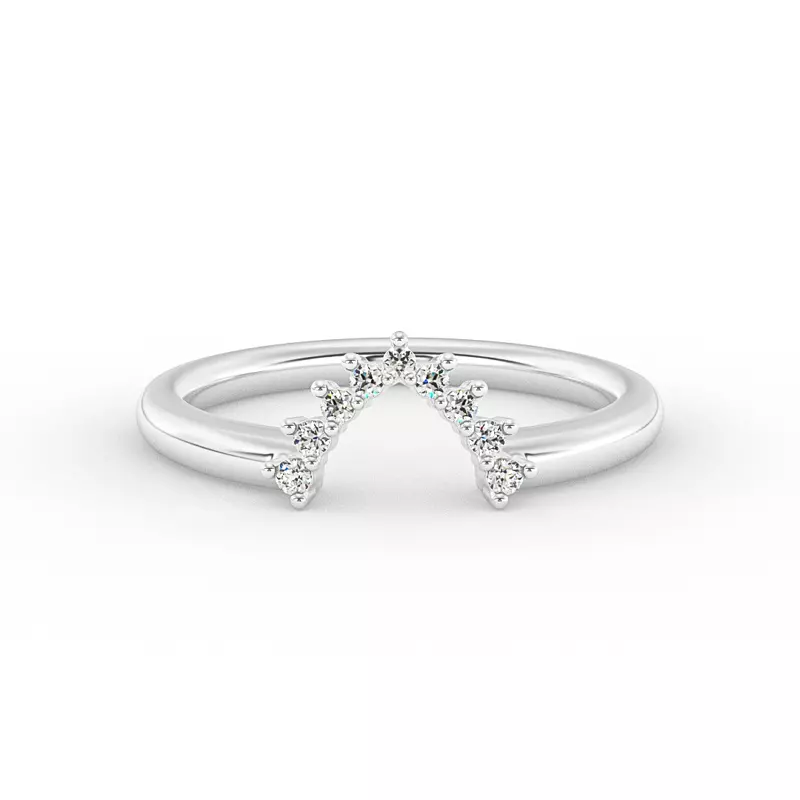 14K White Gold Cora Diamond Band