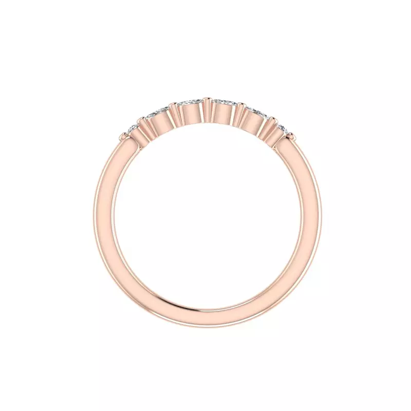 14K Rose Gold Allisson Marquise Diamond Band