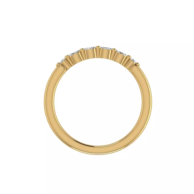 14K Yellow Gold Allisson Marquise Diamond Band