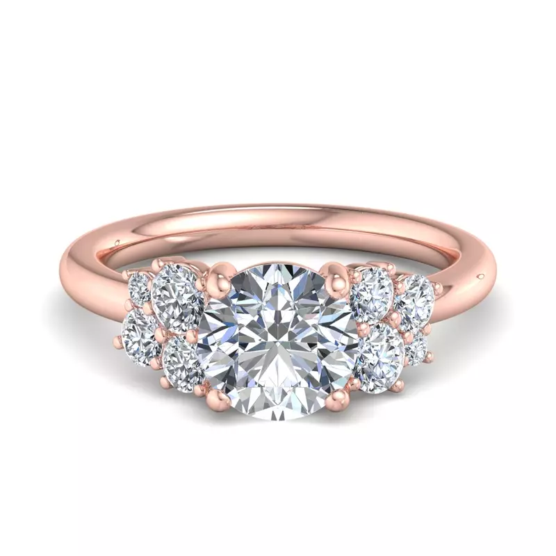 14K Rose Gold Sarah Diamond Engagement Ring