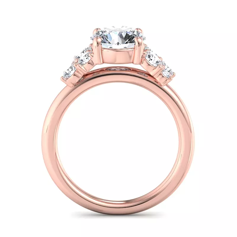 14K Rose Gold Sarah Diamond Engagement Ring