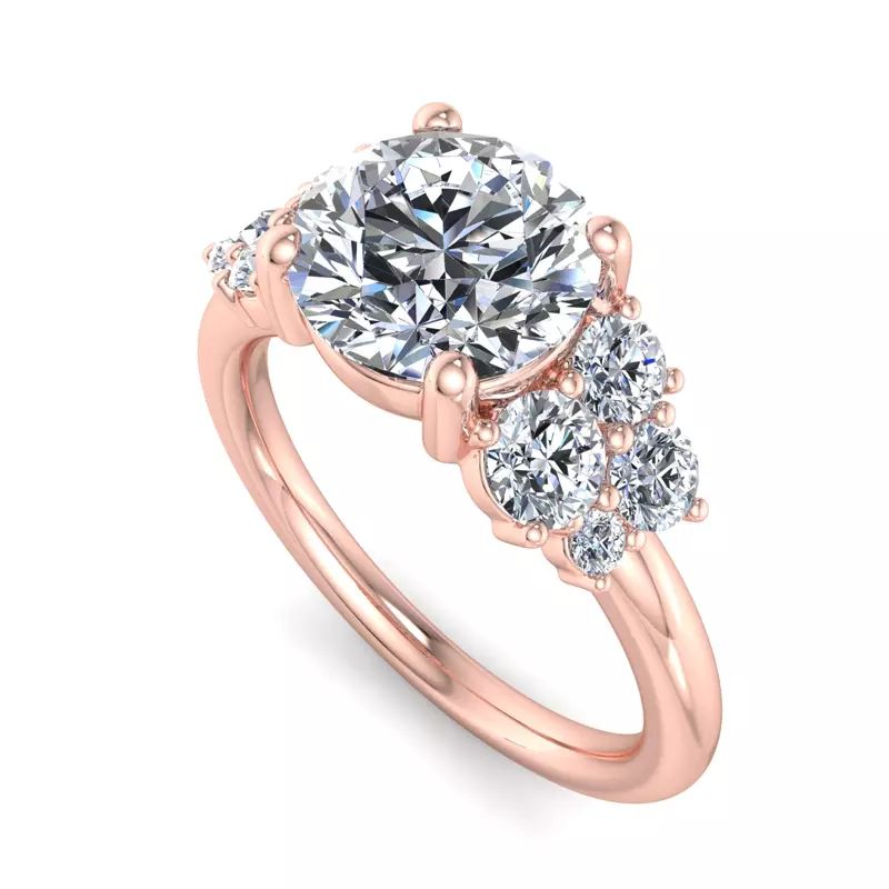 14K Rose Gold Sarah Diamond Engagement Ring