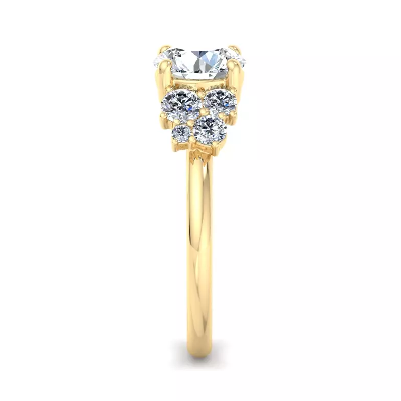 14K Yellow Gold Sarah Diamond Engagement Ring