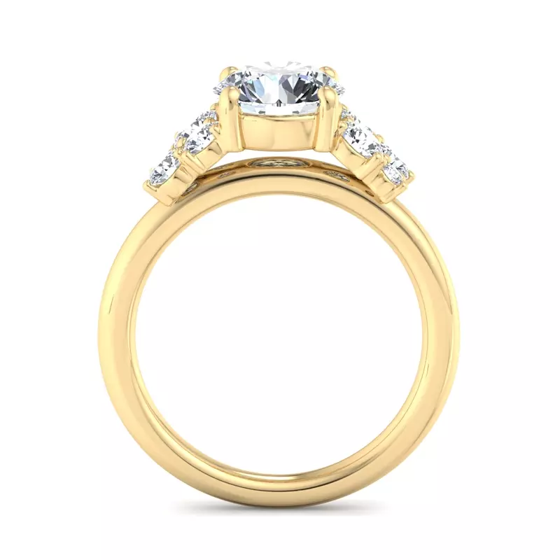 14K Yellow Gold Sarah Diamond Engagement Ring