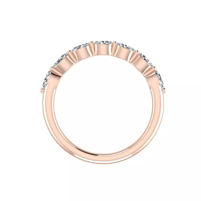 14K Rose Gold Mila Marquise Diamond Band