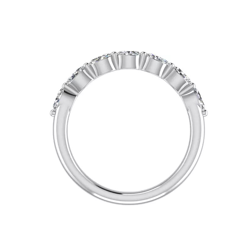 18K White Gold Mila Marquise Diamond Band
