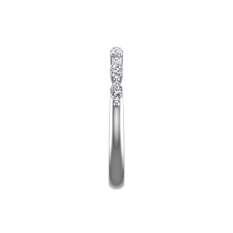 18K White Gold Mila Marquise Diamond Band