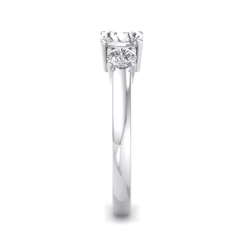 Platinum Wynter Three Stone Engagement Ring