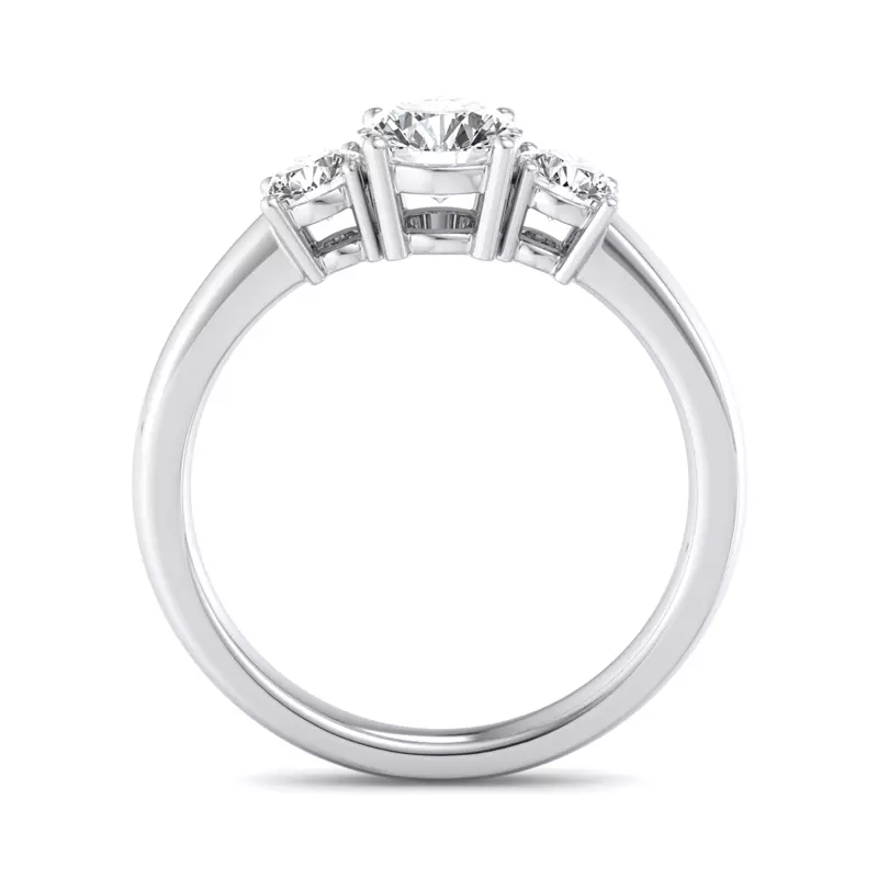 Platinum Wynter Three Stone Engagement Ring