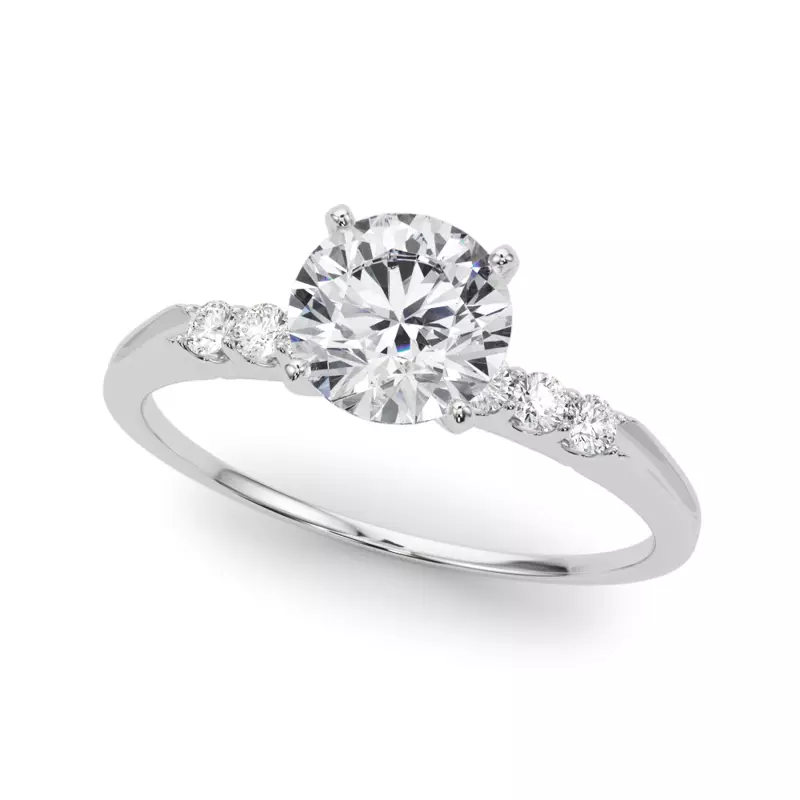 Juno Shared Prong Engagement Ring