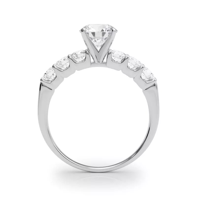 14K White Gold Jax Shared Prong Engagement Ring