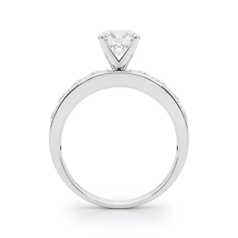 14K White Gold Jelena Channel Diamond Engagement Ring