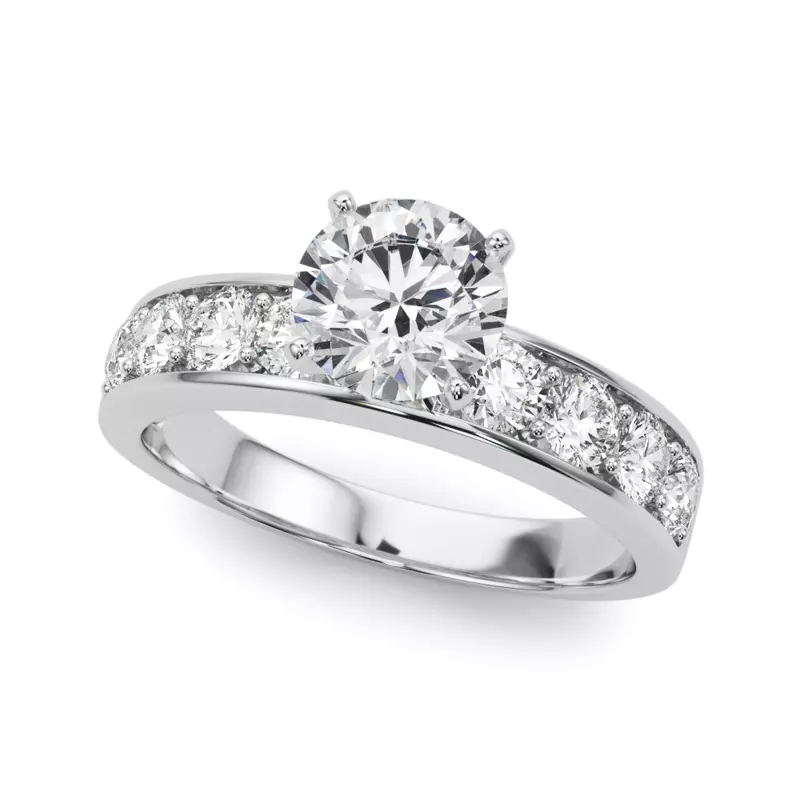 Jelena Channel Diamond Engagement Ring
