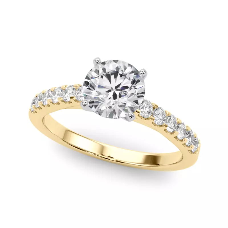 Della Classic Diamond Cathedral Engagement Ring