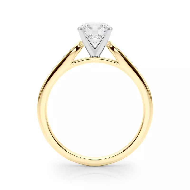 14K Yellow Gold Solene Diamond Channel Engagement Ring