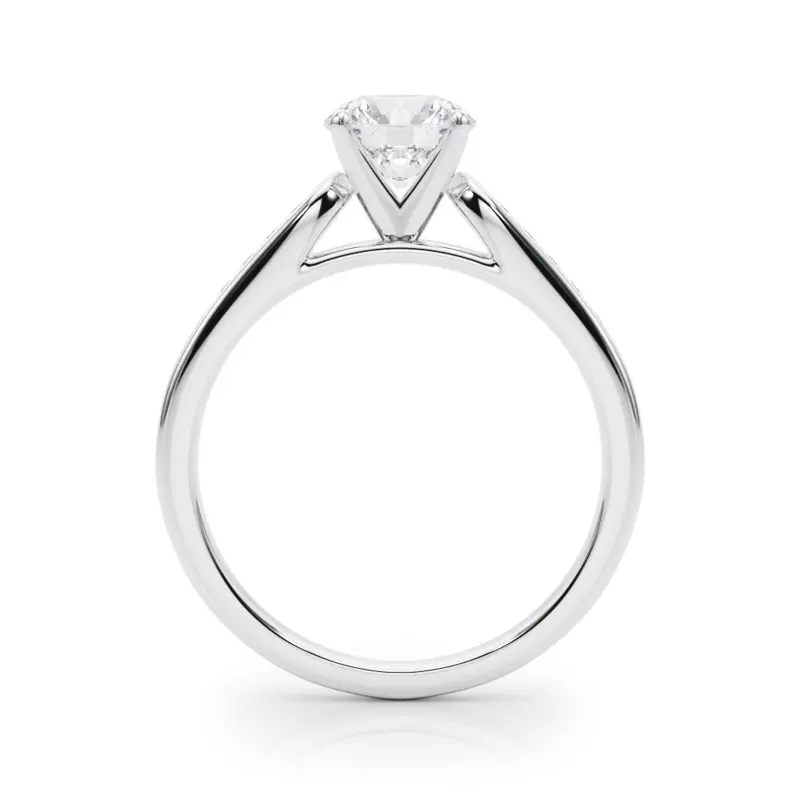 Platinum Solene Diamond Channel Engagement Ring