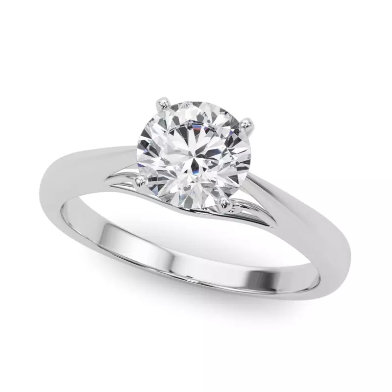 18K White Gold Fallon Solitaire Engagement Ring