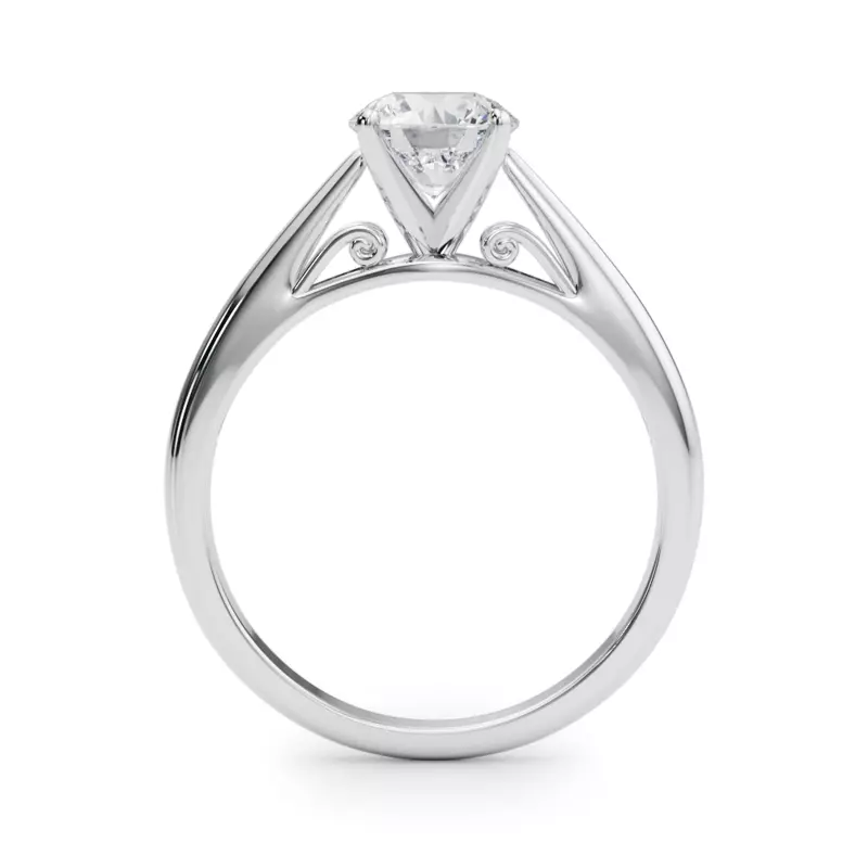 18K White Gold Fallon Solitaire Engagement Ring