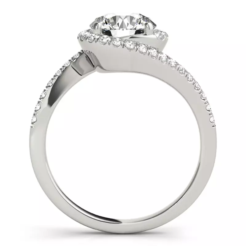 Platinum Phoenix Halo Engagement Ring