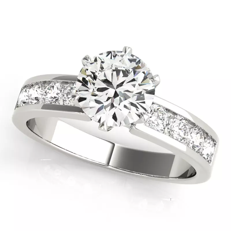Tegan Vintage Inspired Engagement Ring - Platinum