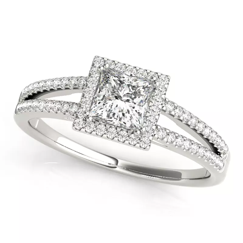 Aubrielle Halo Engagement Ring