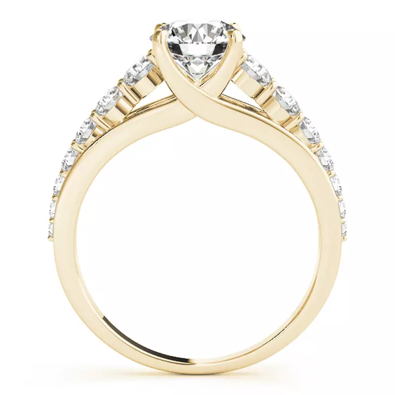 14K Yellow Gold Rory Graduating Diamond Engagement Ring