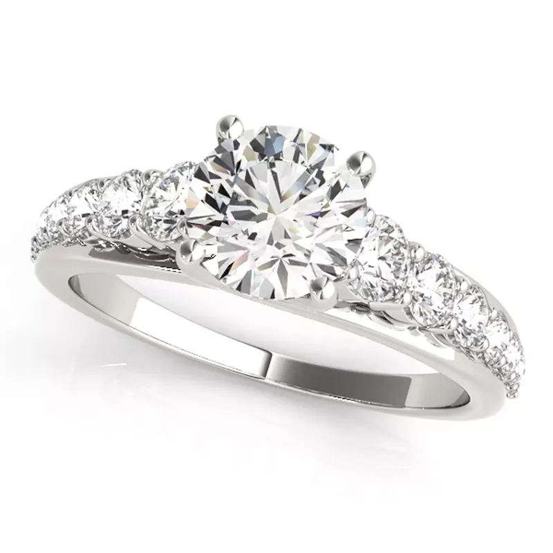 Platinum Rory Graduating Diamond Engagement Ring