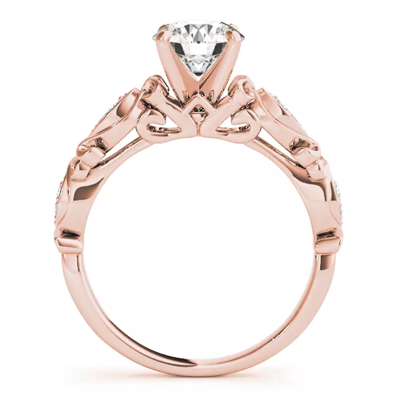 14K Rose Gold Kieran Vintage Inspired Engagement Ring