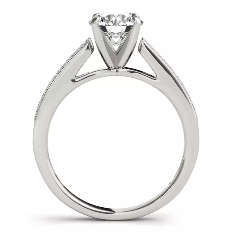 14K White Gold Emmaline Channel Diamond Engagement Ring