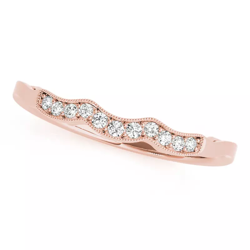 14K Rose Gold Carmel Band