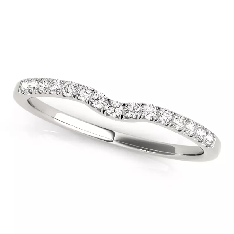 14K White Gold Eleanor Band