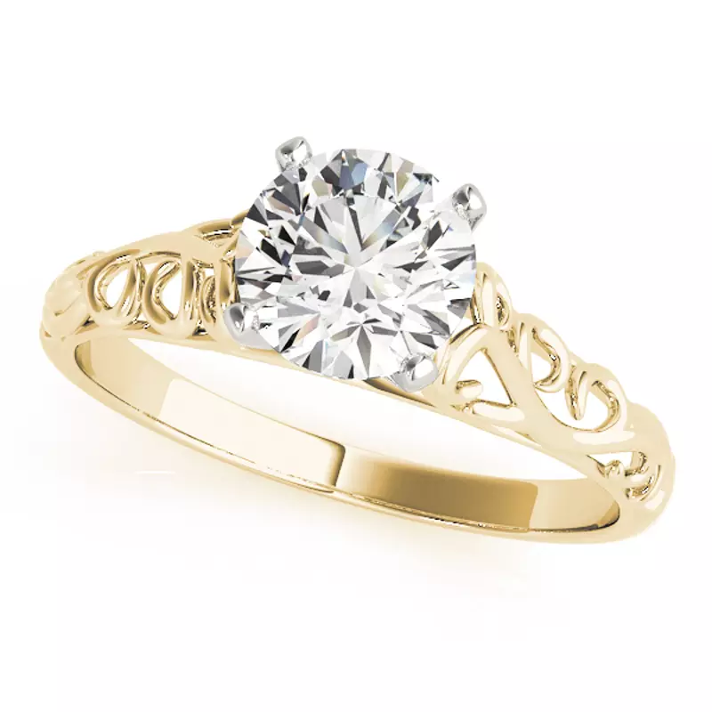 14K Yellow Gold Billie Solitaire Engagement Ring