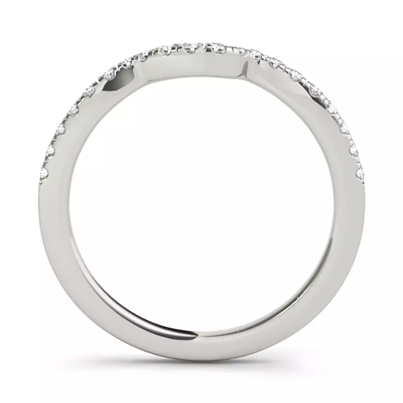 14K White Gold Claire Band