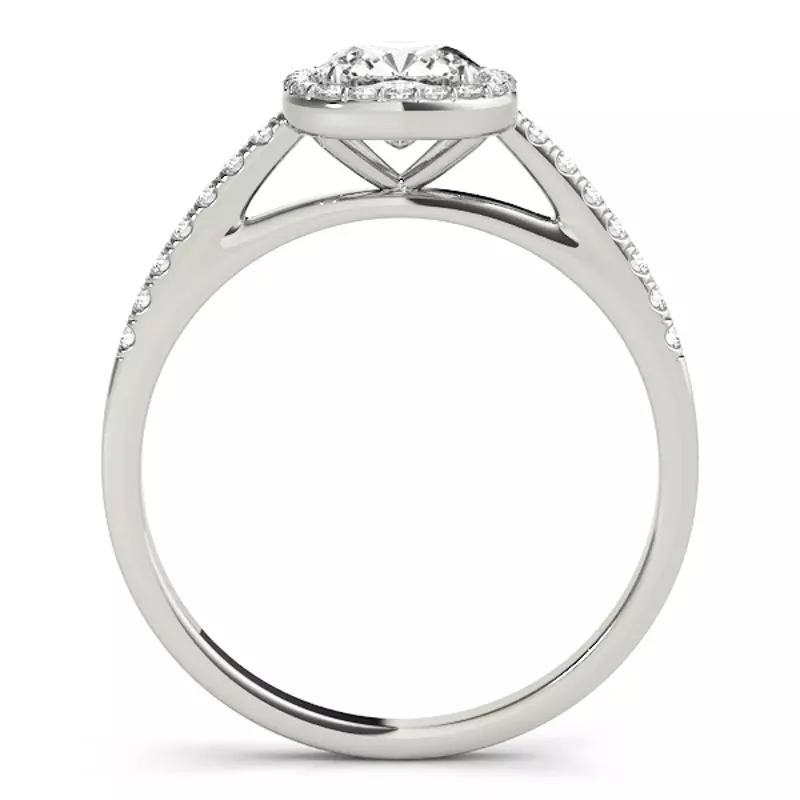 Platinum Elizabeth Halo Engagement Ring