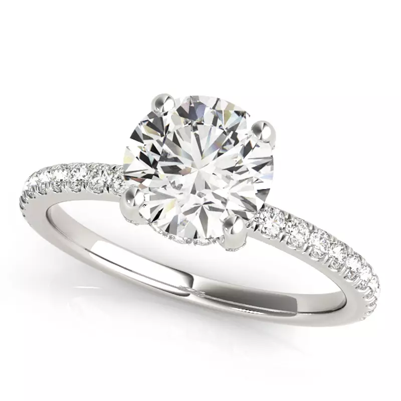 Stella Hidden Halo Engagement Ring