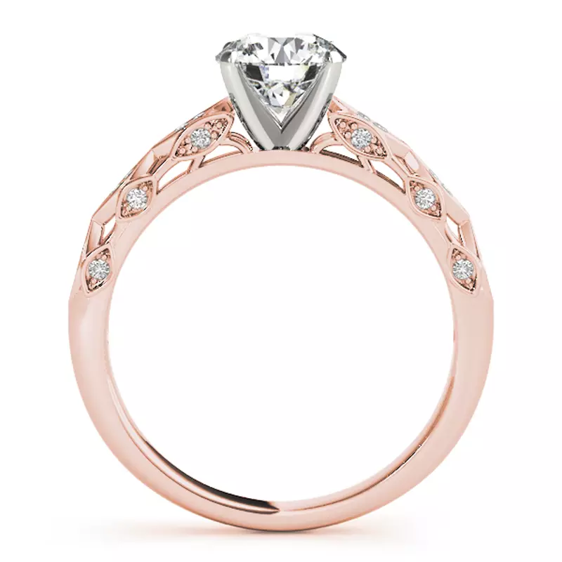 14K Rose Gold Percy Vintage Inspired Engagement Ring