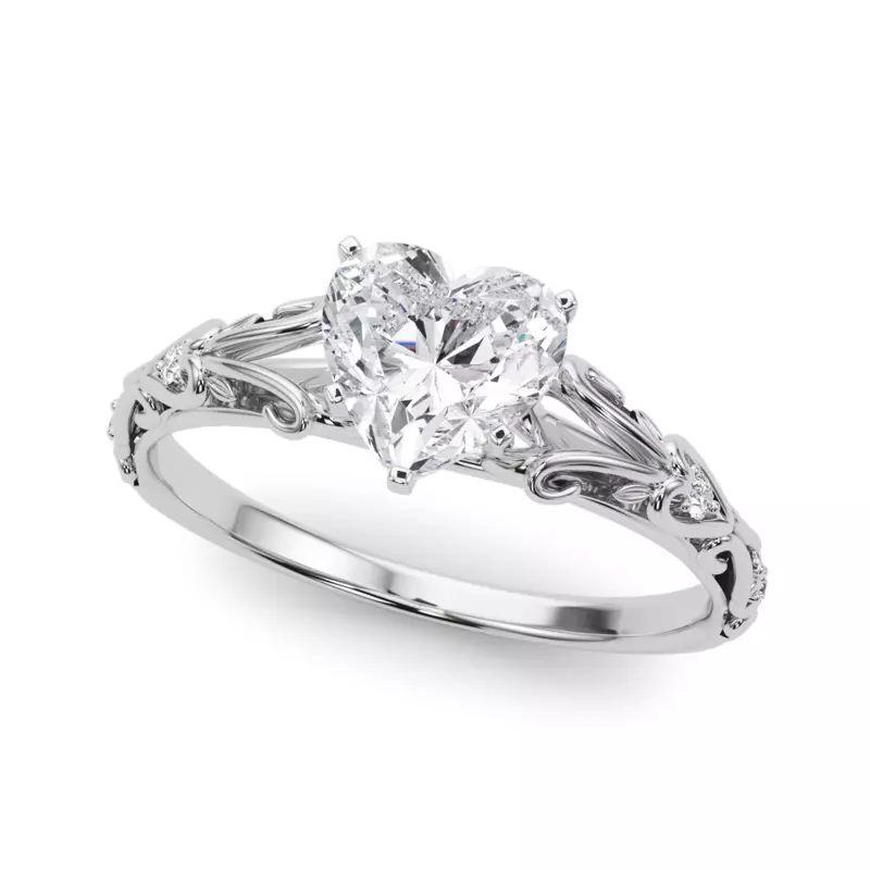 Platinum Tegan Vintage Inspired Engagement Ring