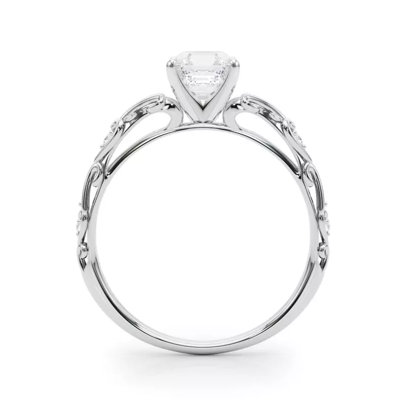 Platinum Tegan Vintage Inspired Engagement Ring
