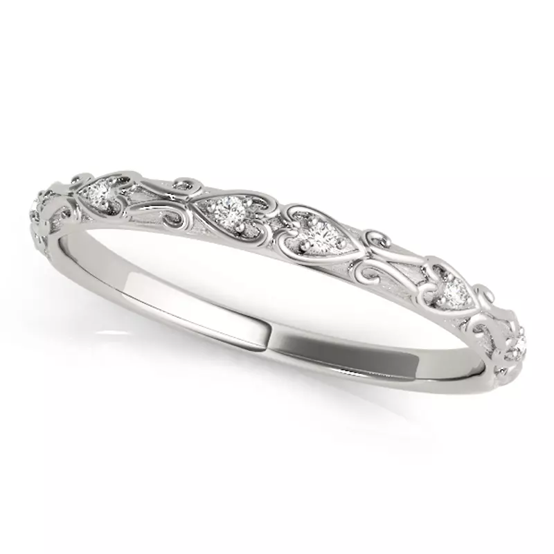 18K White Gold Tegan Band