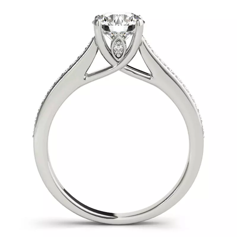 14K White Gold Louella Channel Diamond Engagement Ring