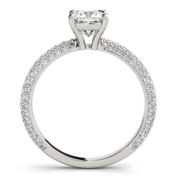 18K White Gold Maya Pavé Engagement Ring