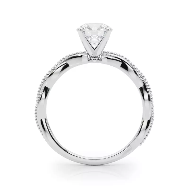 18K White Gold Leena Solitaire Engagement Ring