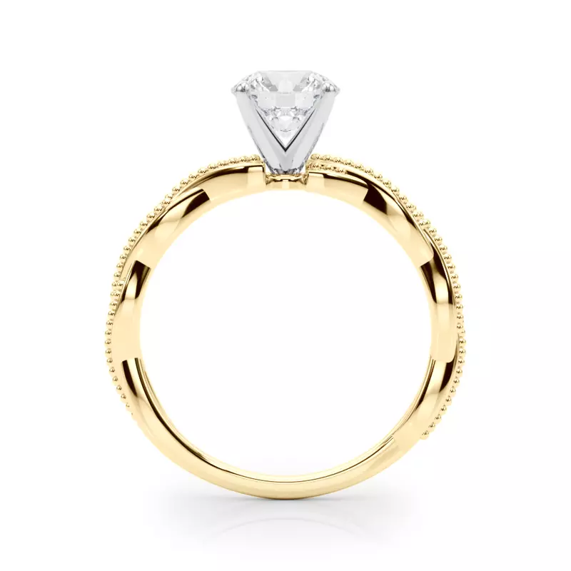 18K Yellow Gold Leena Solitaire Engagement Ring