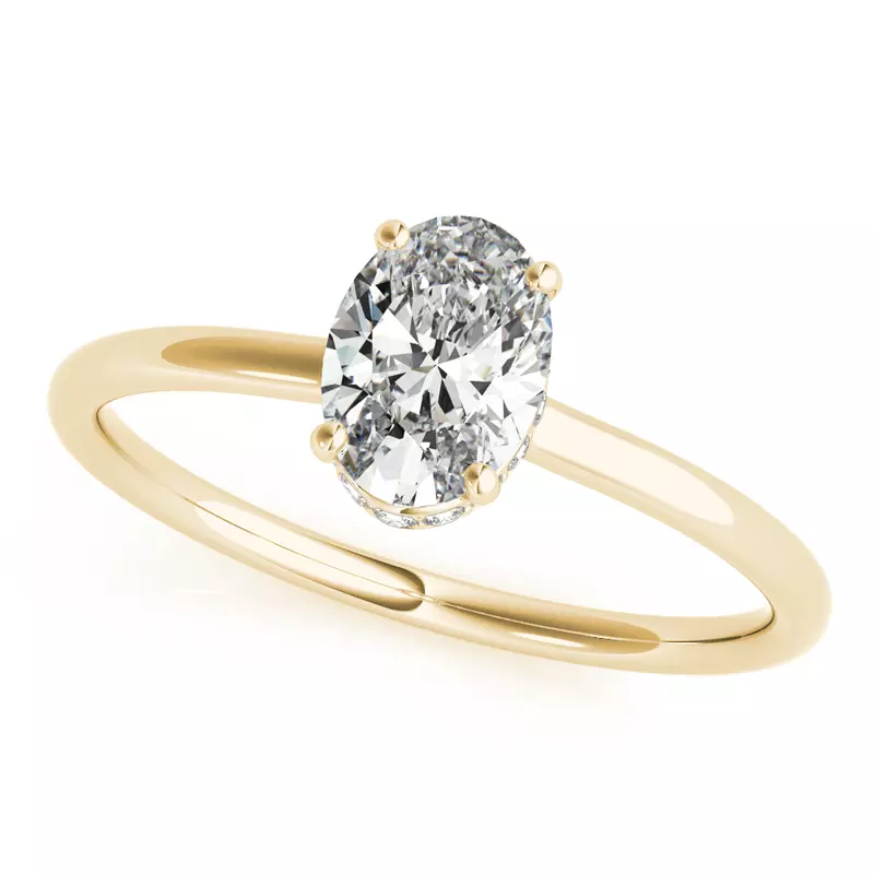 Harlow Hidden Halo Engagement Ring