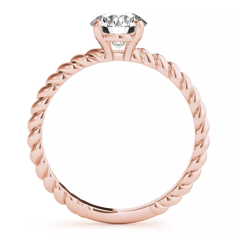 14K Rose Gold Emilia Twist Engagement Ring