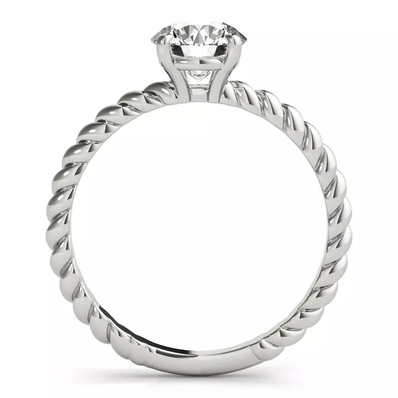 14K White Gold Emilia Twist Engagement Ring