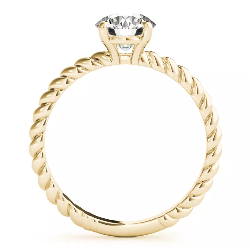 14K Yellow Gold Emilia Twist Engagement Ring