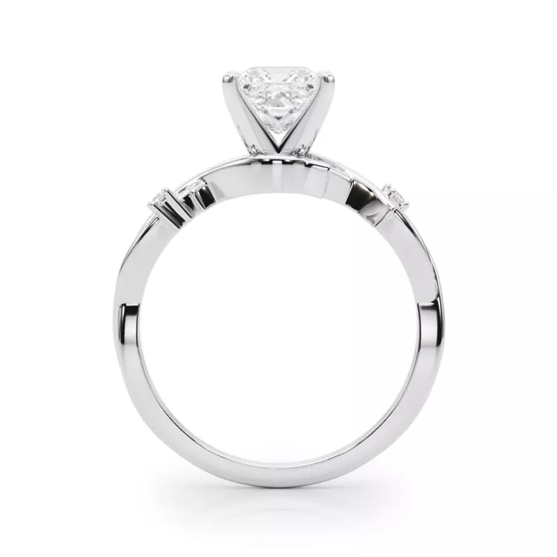 Platinum Vine Nature Inspired Engagement Ring